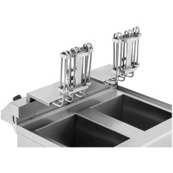 Royal Catering Elektro-kaksoisfryyrinä 2 x 16 l 12 000 W 400 V alakaapilla