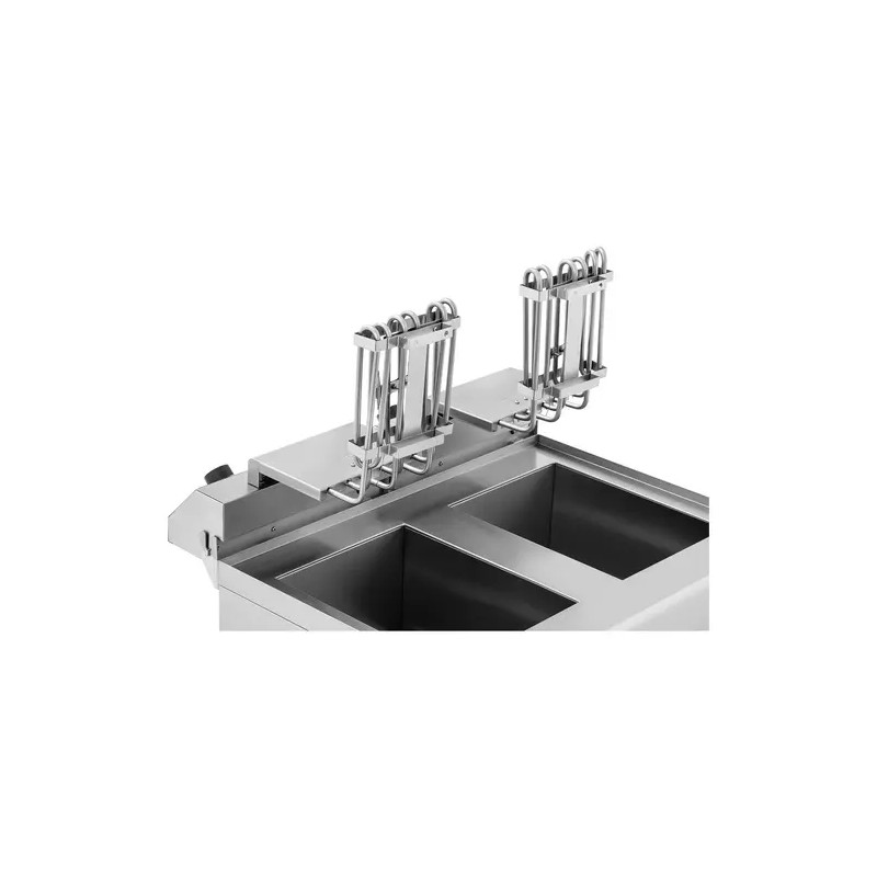 Royal Catering Elektro-kaksoisfryyrinä 2 x 16 l 12 000 W 400 V alakaapilla