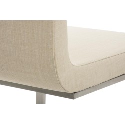 Mukavat ja tyylikkäät Belfort-ruokailutuolit 2 kpl teräsrungolla