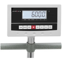 Siirrettävä lavavaaka 600 kg, tarkkuus 0,1 kg, 50 x 60 cm, LCD, kg/lb