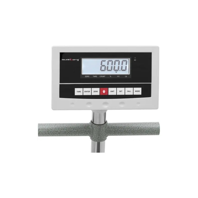 Siirrettävä lavavaaka 600 kg, tarkkuus 0,1 kg, 50 x 60 cm, LCD, kg/lb