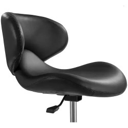 Physa Andria Black pyörityoli selkänojalla, korkeus 45-59 cm, musta