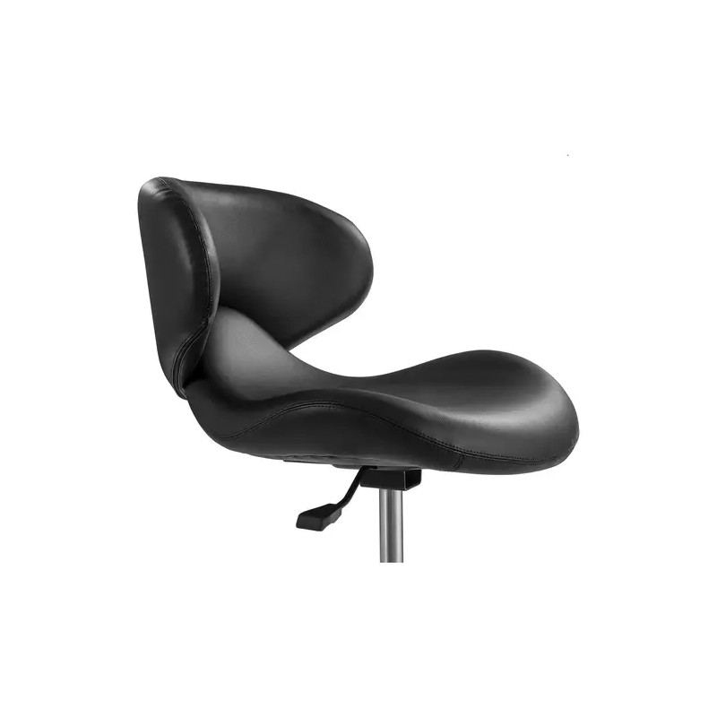 Physa Andria Black pyörityoli selkänojalla, korkeus 45-59 cm, musta