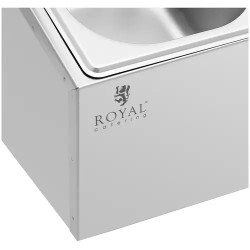 Royal Catering GN-teline 8 kpl GN 1/6 -astiaa ja kantta 12,8 l ruostumaton teräs