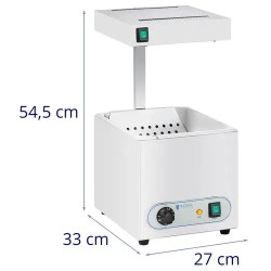 Ranskalasteslämmitin lämpösillalla 850 W GN 1/2 RCWG-1500