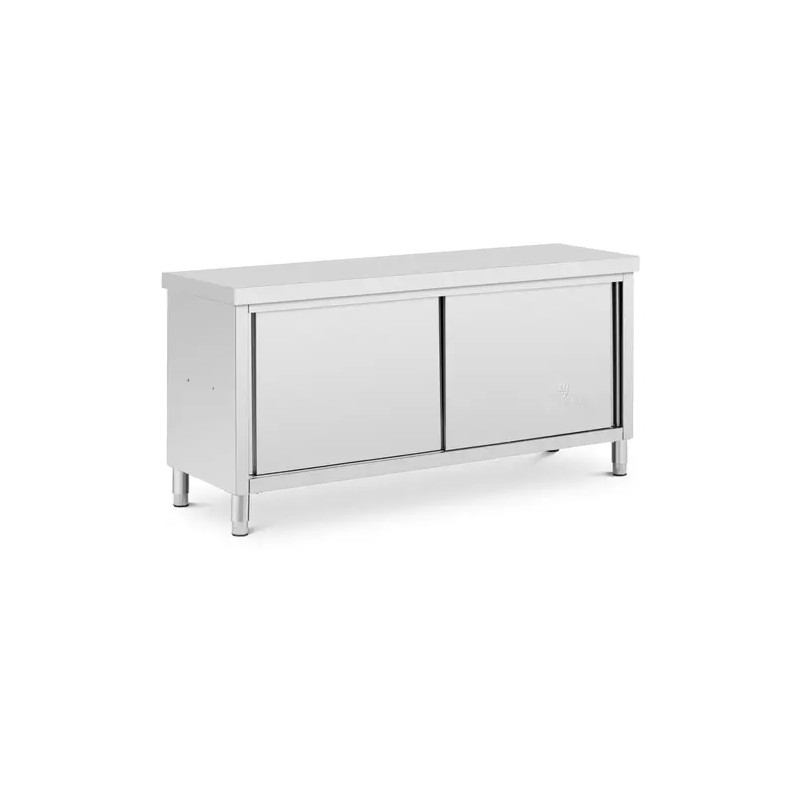 Royal Catering ECO ruostumattomasta teräksestä valmistettu läpikulkukaappi 180 x 60 cm