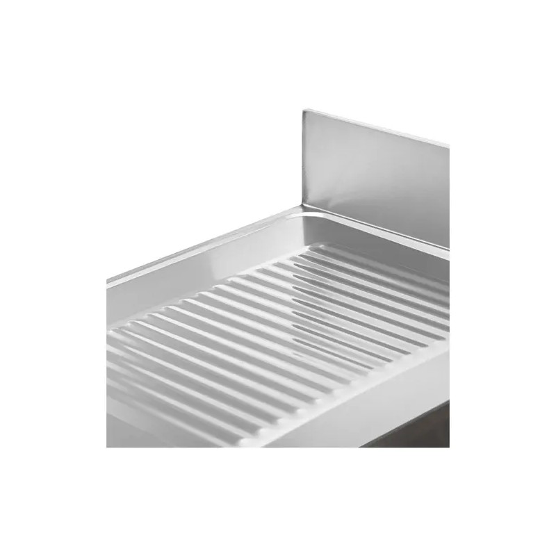 Royal Catering tiskipöytä 2 allasta ruostumaton teräs 140 x 70 cm