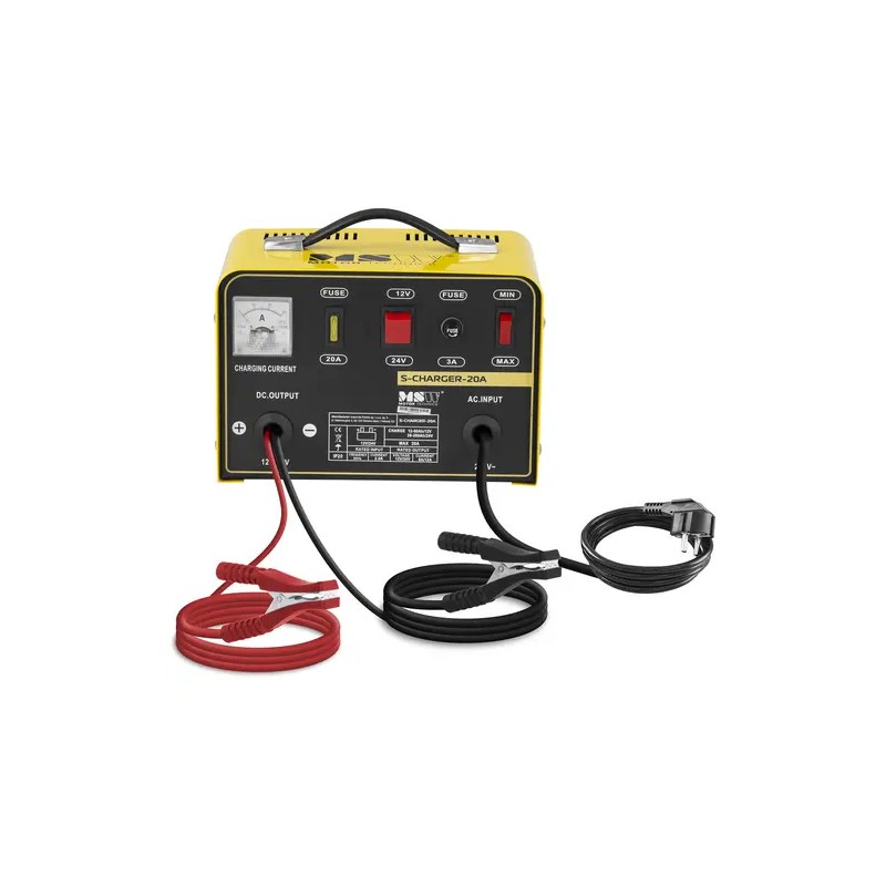 MSW S-Charger-20A akkulaturi 12/24 V 8/12 A 4 kg