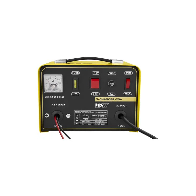 MSW S-Charger-20A akkulaturi 12/24 V 8/12 A 4 kg