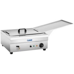 Royal Catering sähkökäyttöinen friteerausallas 18 l 3200 W poistoventtiilillä