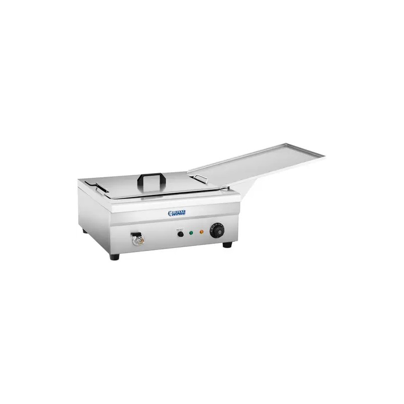 Royal Catering sähkökäyttöinen friteerausallas 18 l 3200 W poistoventtiilillä