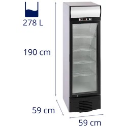 Juomakaappi RCGK-W278 278 l LED-valaistuksella