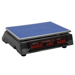 Kontrollivaaka SBS-PW-302B 30 kg / 2 g 33 x 24 cm LED-näytöllä 4,3 kg