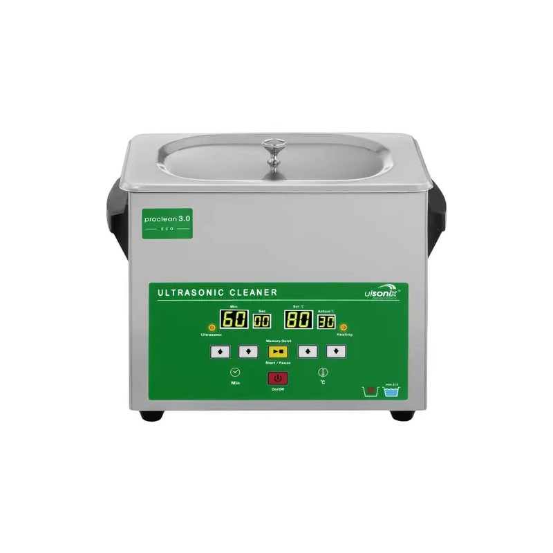 Ultraäänipuhdistin PROCLEAN 3.0 Eco, 3 l, 40 kHz, 120 W, Memory