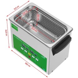 Ultraäänipuhdistin PROCLEAN 3.0 Eco, 3 l, 40 kHz, 120 W, Memory