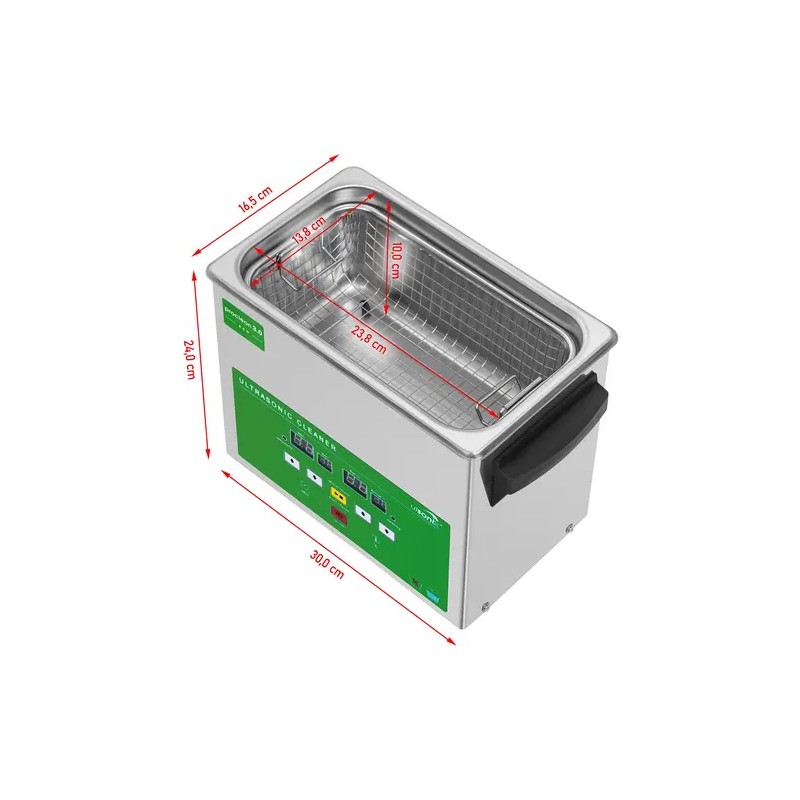 Ultraäänipuhdistin PROCLEAN 3.0 Eco, 3 l, 40 kHz, 120 W, Memory