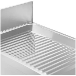 Royal Catering tiskipöytä 2 allasta ruostumaton teräs 160 x 60 cm