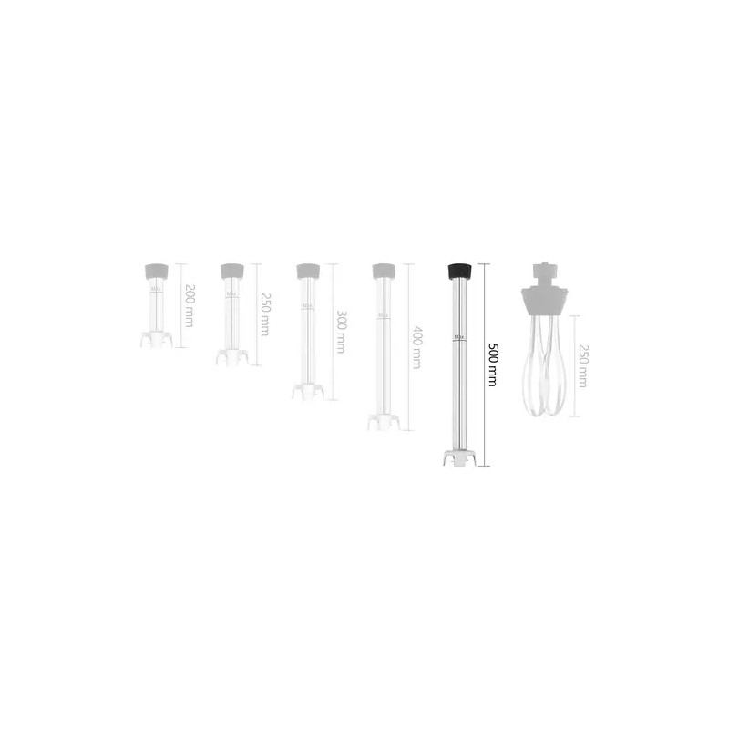 Royal Catering RCMA-500 sekoitusvarsi 500 mm ruostumaton teräs