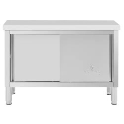 Royal Catering RCAT-120/50-WTP ruostumattomasta teräksestä valmistettu työpöytäkaappi 120 x 50 cm