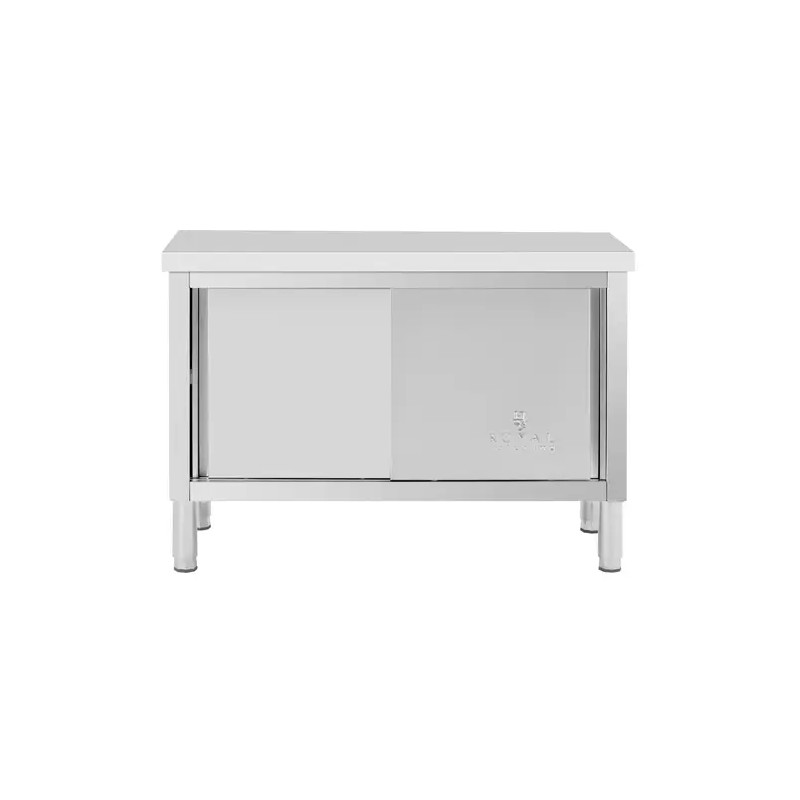 Royal Catering RCAT-120/50-WTP ruostumattomasta teräksestä valmistettu työpöytäkaappi 120 x 50 cm