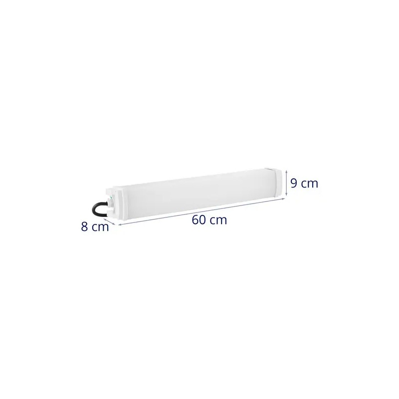 LED-kosteatilavalaisin 20 W 60 cm 2200 lm 6000-6500 K 10 kpl