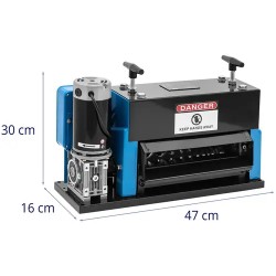 Kaapelinkuorimakone 400 W, 9 syöttöaukkoa, 0–25 m/min