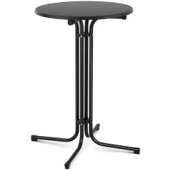 Royal Catering RC BIS70FB bistro pöytä 70 cm kokoontaitettava musta