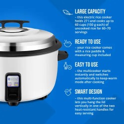 Royal Catering riisinkeitin 27 l 3600 W