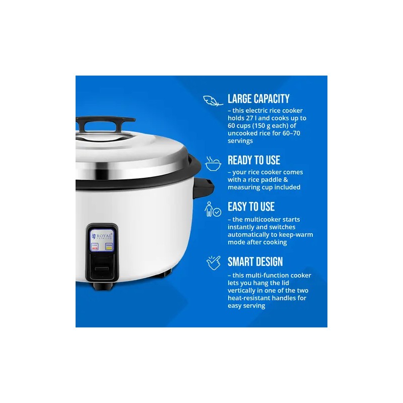 Royal Catering riisinkeitin 27 l 3600 W