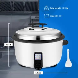 Royal Catering riisinkeitin 27 l 3600 W