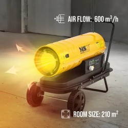 MSW Diesel-lämmitin 20 kW, 18 l tankki, ECO Series