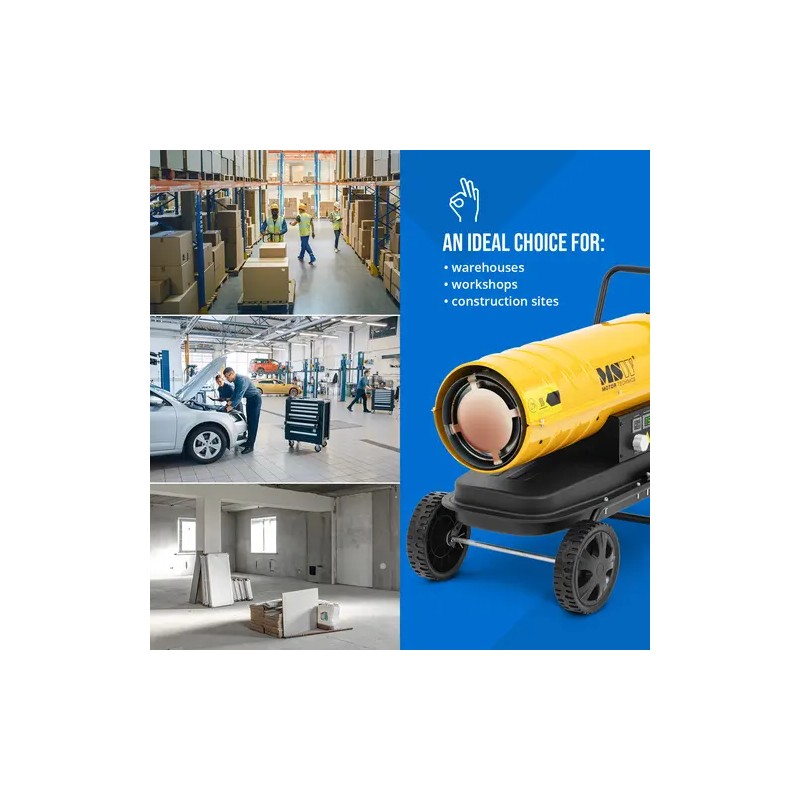 MSW Diesel-lämmitin 20 kW, 18 l tankki, ECO Series