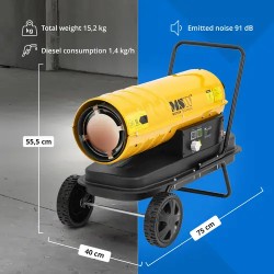 MSW Diesel-lämmitin 20 kW, 18 l tankki, ECO Series