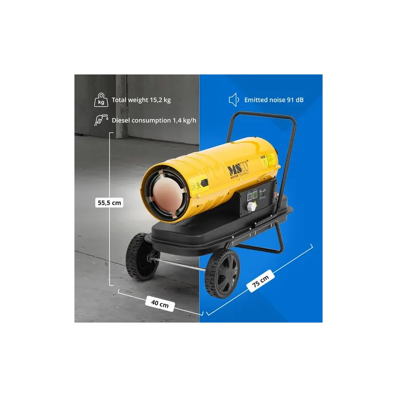 MSW Diesel-lämmitin 20 kW, 18 l tankki, ECO Series