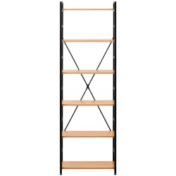 Fromm & Starck kirjahylly 60 x 28 x 182,5 cm musta 13.2 kg