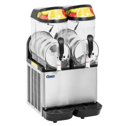 Royal Catering Slush kone 2 x 14 l LED valaistuksella ja digitaalisella ohjauspaneelilla