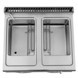 Royal Catering Bain-Marie-lämpöpöytä 6000 W, 2 x GN 1/2 ja 2 x GN 1/3, kaapilla, 80 x 73 cm