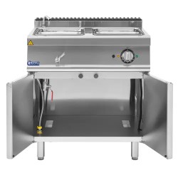 Royal Catering Bain-Marie-lämpöpöytä 6000 W, 2 x GN 1/2 ja 2 x GN 1/3, kaapilla, 80 x 73 cm