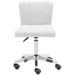 Physa Cully White rullajakkara selkänojalla, korkeussäädettävä 45-59 cm, valkoinen