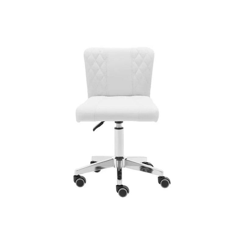 Physa Cully White rullajakkara selkänojalla, korkeussäädettävä 45-59 cm, valkoinen