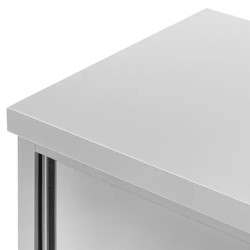 Royal Catering ECO ruostumattomasta teräksestä valmistettu läpilastauskaappi 200 x 70 cm 500 kg