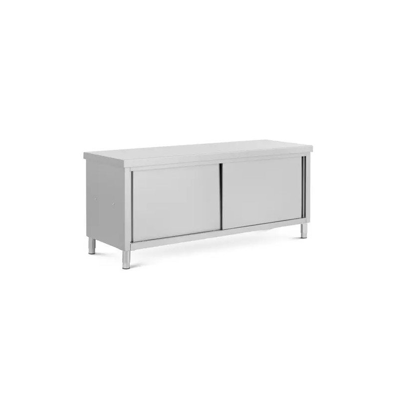 Royal Catering ECO ruostumattomasta teräksestä valmistettu läpilastauskaappi 200 x 70 cm 500 kg