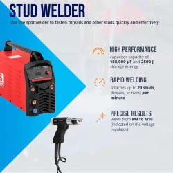 Pulttihitsauslaite S-STUD2500 2500J 108000µF