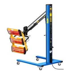 Infrapunainen maalikuivuri 3 300 W, 3 lamppua, hydraulinen varsi