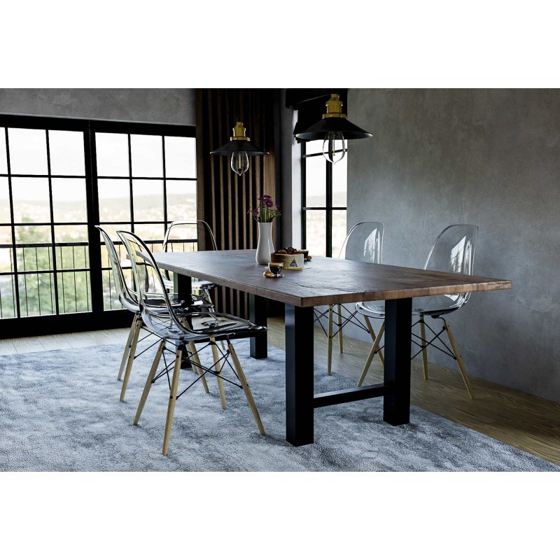 Hunker-pöydänjalat teräksestä monipuoliseen käyttöön eri leveyksinä