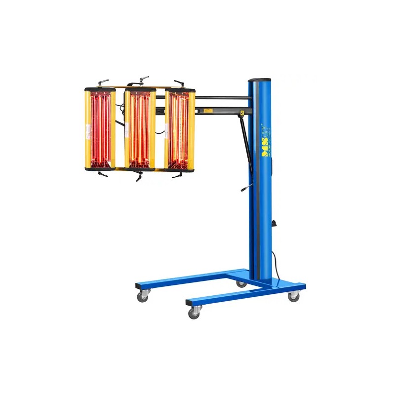 Infrapunainen maalikuivuri 3 300 W, 3 lamppua, hydraulinen varsi