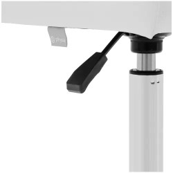 Physa Ilanz White rollhocker selkänojalla, korkeussäädettävä 48–62 cm, 150 kg, valkoinen