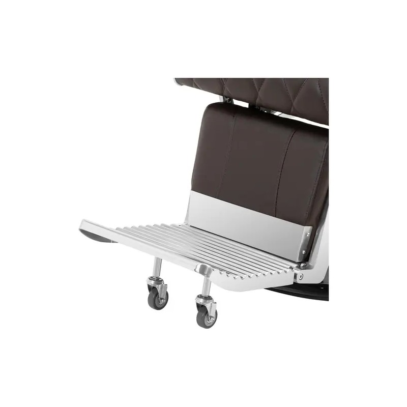 Friseurituoli FOXLEY BROWN, ruskea, jalkatuki, 58–71 cm, 150 kg