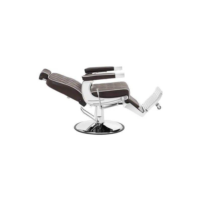 Friseurituoli FOXLEY BROWN, ruskea, jalkatuki, 58–71 cm, 150 kg