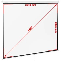 Fromm & Starck projektionäyttö 312,8 x 239 cm 4:3 150"